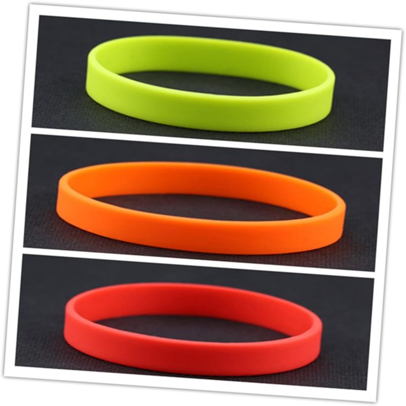25Pcs Silicone Wristbands Mixed Color Bracelets for Parties Birthdays and Events Comfortable for Boys and Bulk Wristband Accessories - Image 2