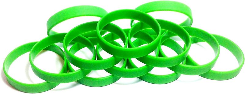 48 pcs Multi-Pack Silicone Wristbands - Blank Rubber Silicone Bracelets - Select from a Variety of Colors - Image 2
