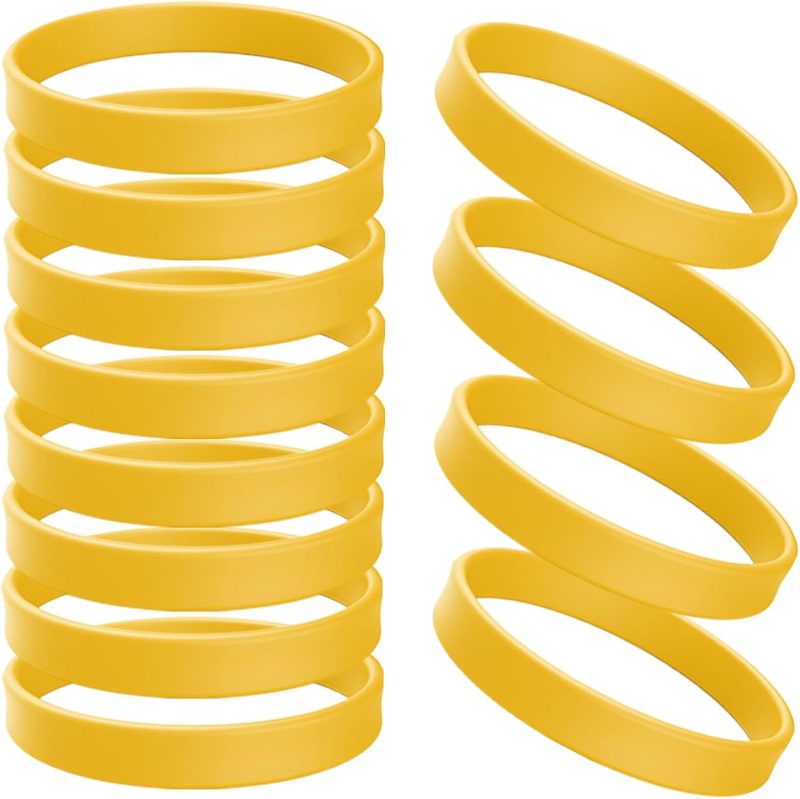 Wholesale Rubber Bracelets Solid Color Silicone Wristbands Blank Stretch Silicone Wristbands Colorful Rubber Bracelets for Women Men Gifts